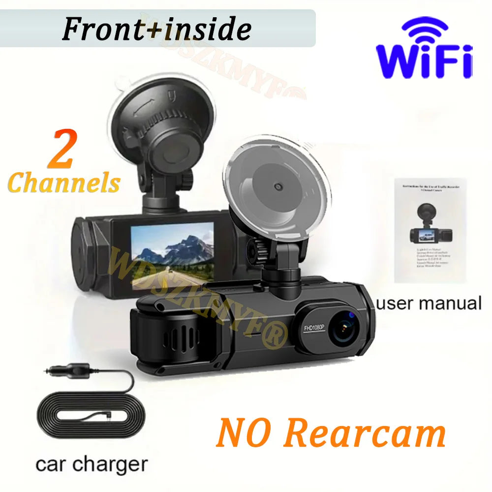 NEW WIFI Dash Cam for Car 2/3 Channel Front Rear Camera 1080P Video Recorder Dashcam Black Box Car DVR OptionalRear View Camera