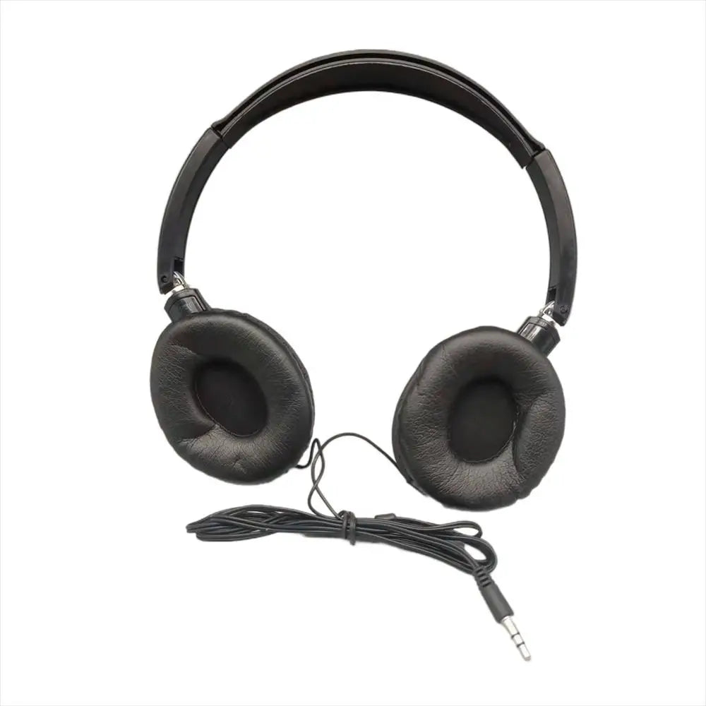 Over-Ear Wired Headphones HiFi Bass Stereo Adjustable Headset with 3.5mm Connector for PC Mobile Active Noise-Cancellation