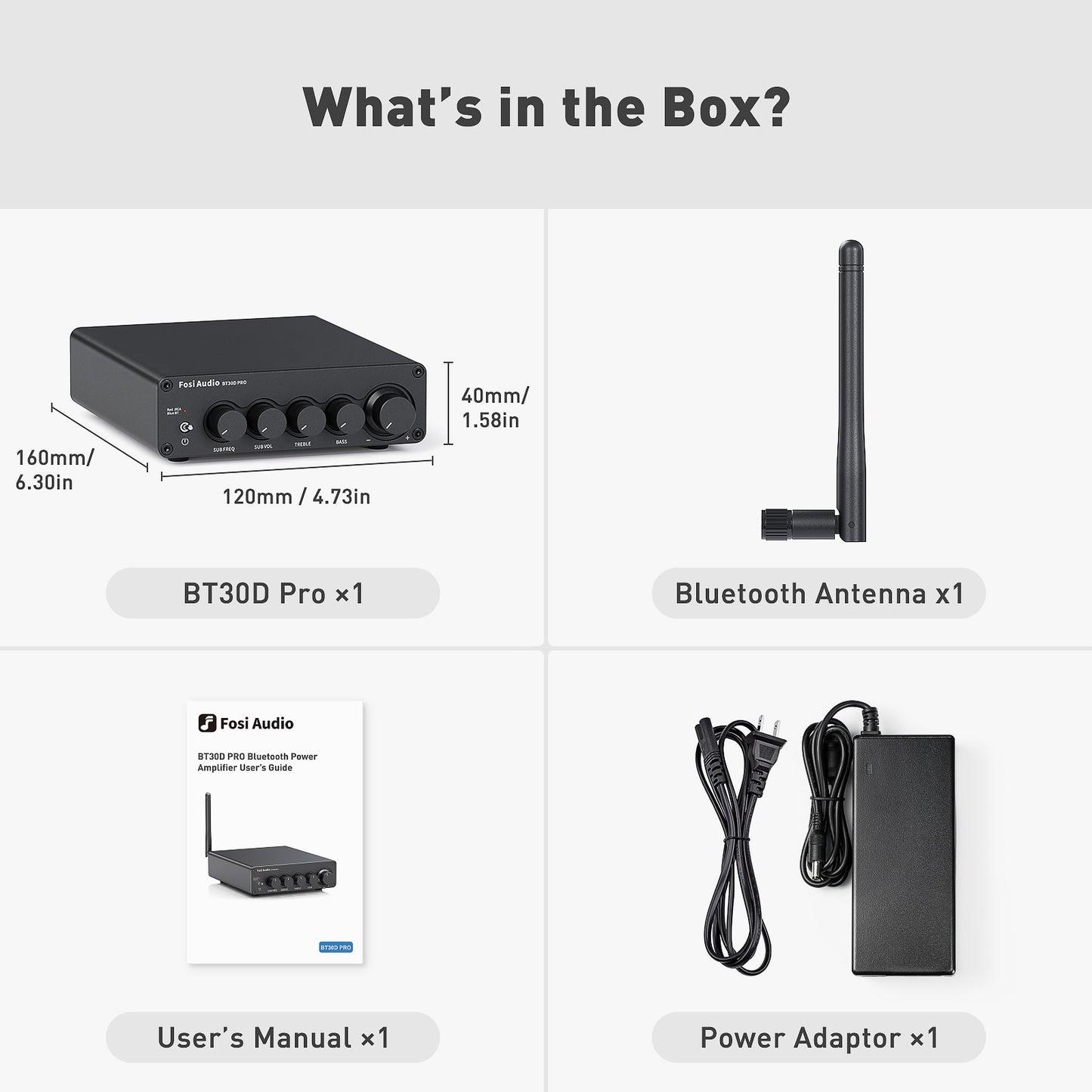 New Fosi Audio Bluetooth Sound Power Amplifier