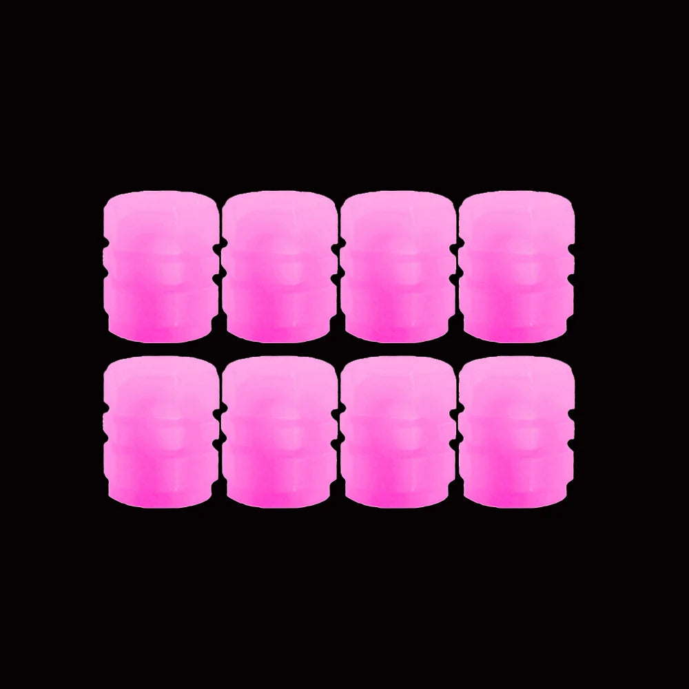 Universal Luminous Tire Valve Cap Car Wheel Hub Glowing Dust-proof Decorative Tyre Rim Stem Covers Applicable Motorcycle E-Bike