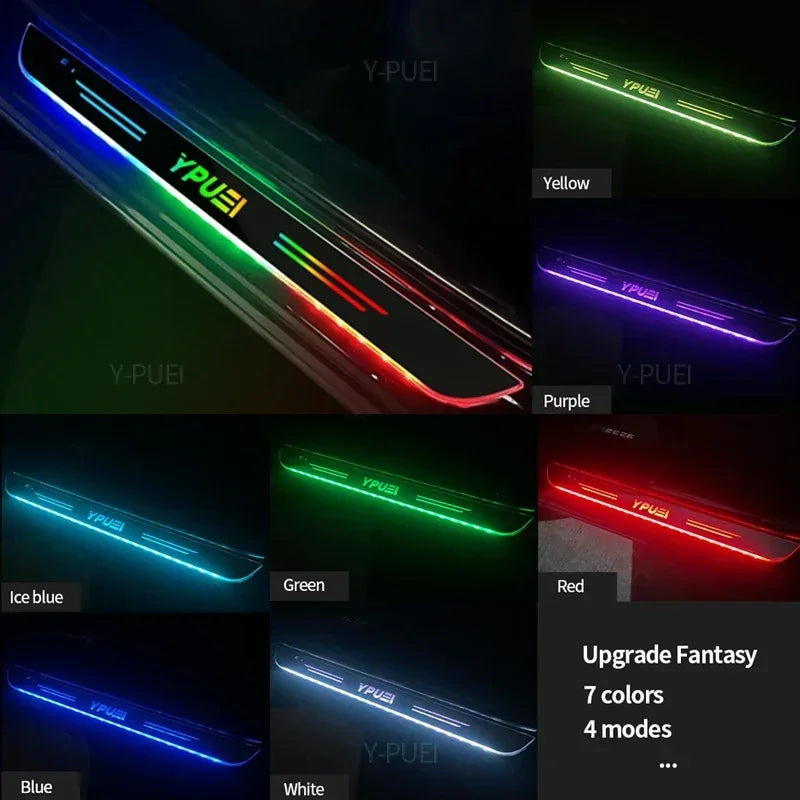For Chevrolet Camaro1993-2026 Car Door Sill Light Customized Logo LED Welcome Threshold Pedal Lamp