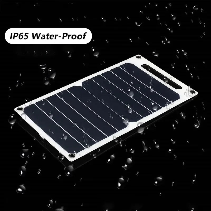 30Watt Solar Panel With USB Waterproof Outdoor Hiking And Camping Portable Battery Mobile Phone Charging Bank Charging Panel 6.8V