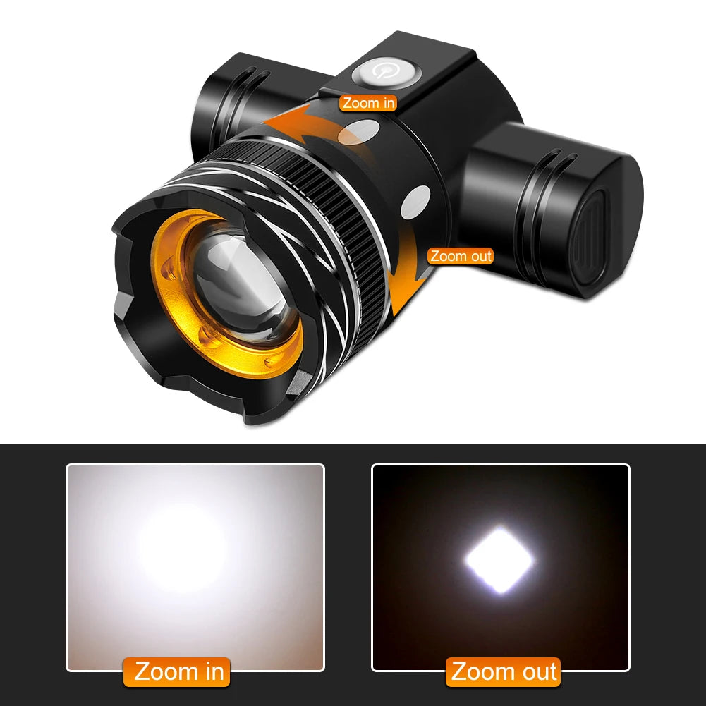 LED Bicycle Front Light 2400mAh USB Rechargeable MTB Bike Headlight Taillight Lamp Aluminum Alloy Cycling Flashlight Lantern