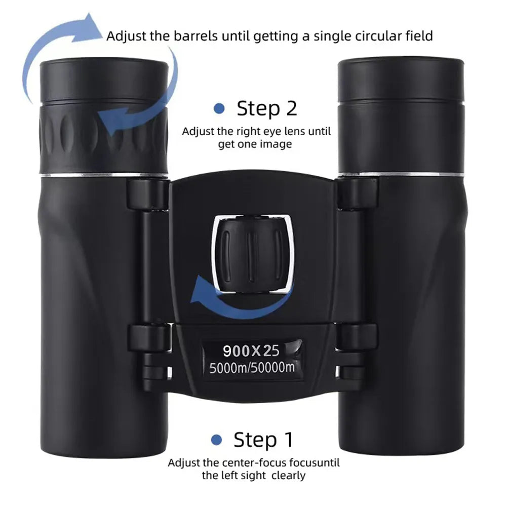 HD Powerful Folding Mini Binoculars.