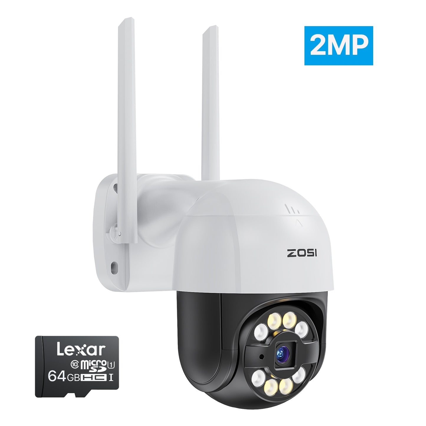 ZOSI Wifi PTZ Camera 2MP 3MP Starlight Night Vison Surveillance Camera.