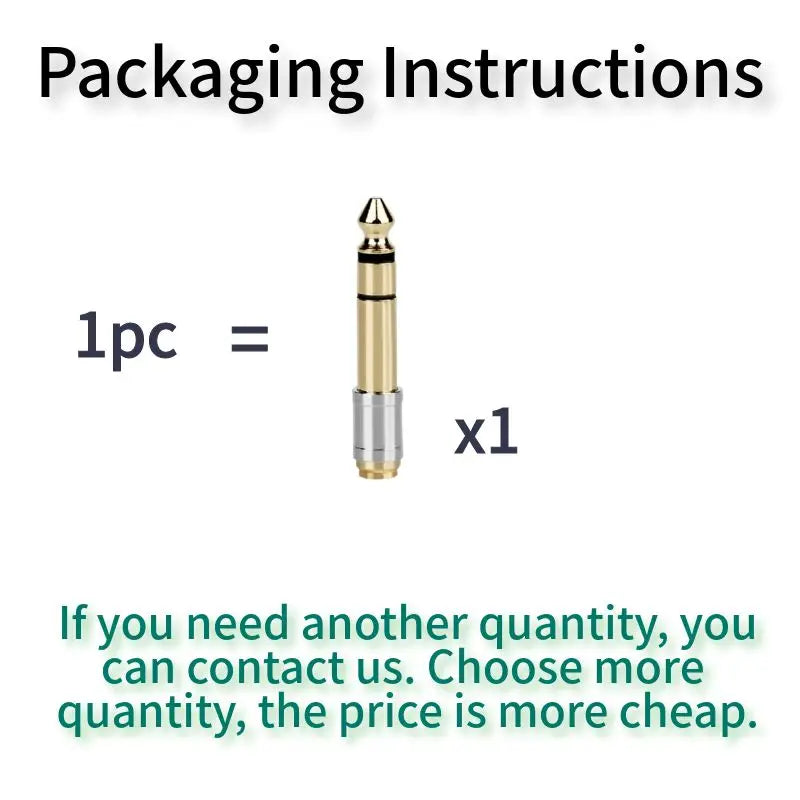 Jack 3.5 To 6.35 Audio Adapter 6.5mm 3.5mm Converters Male Female Connector Headphone Plug 6.3mm 6.5 Consumer Electronics