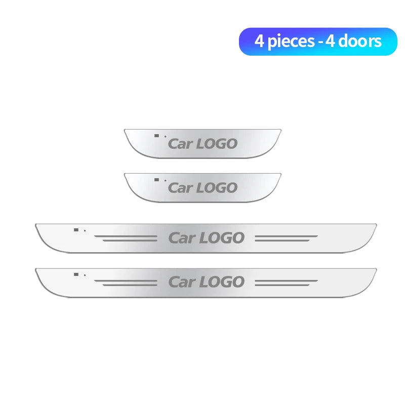 New LED Welcome Pedal Car Scuff Plate Pedal Door Sill Pathway Light For Ford ST Line Focus,  Fiesta, Kuga, and Escape Auto Accessories