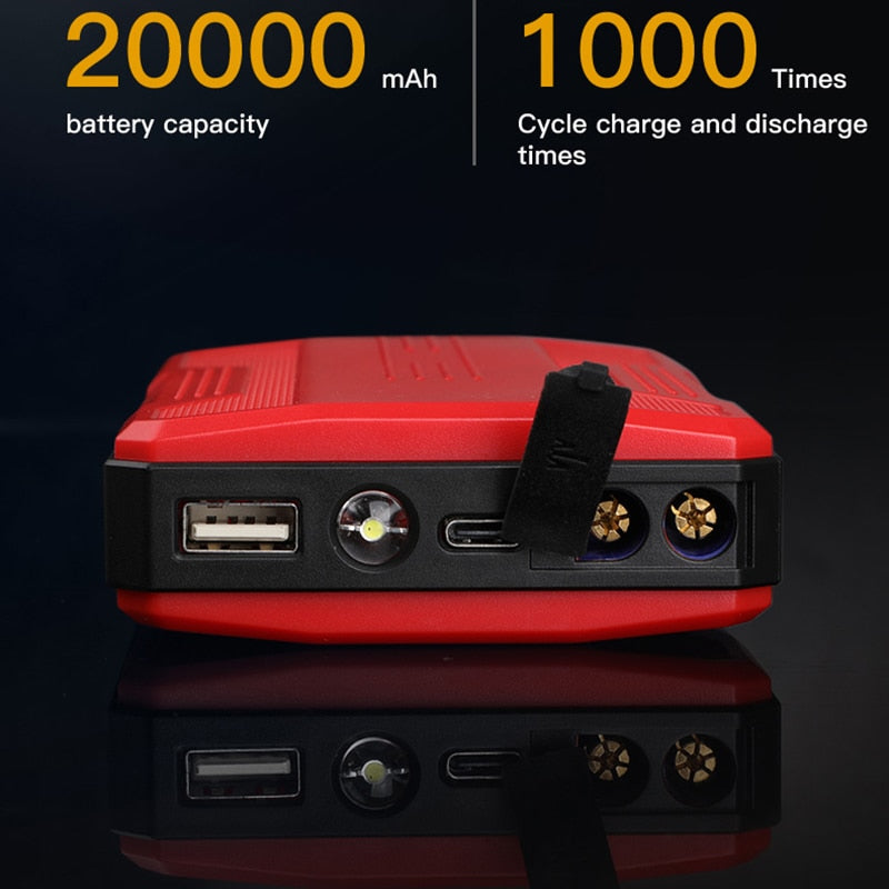 Car Jump Starter Battery Power Bank for Emergency Booster