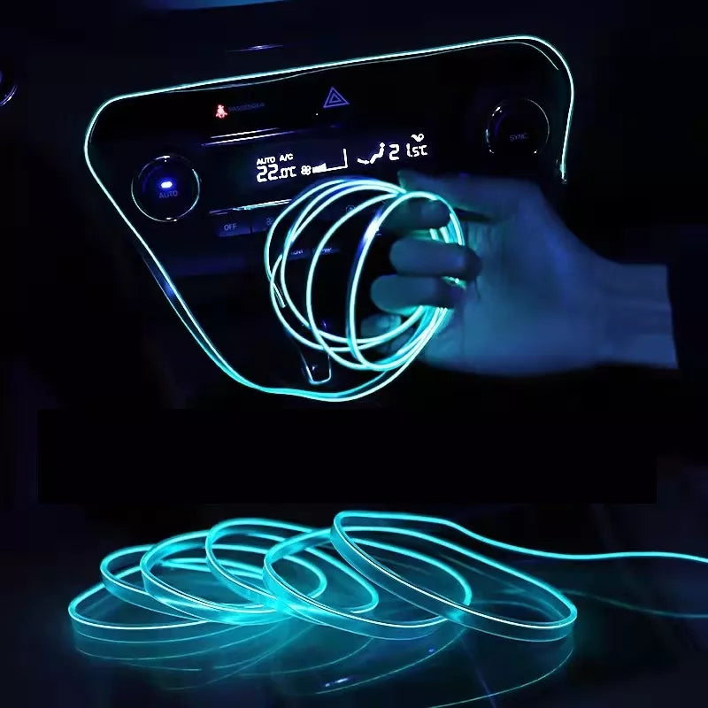 EL Wire Neon LED Car Interior Lighting Strips