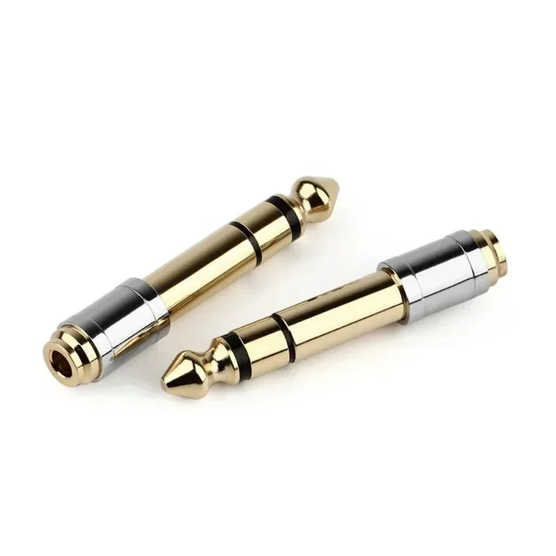 Jack 3.5 To 6.35 Audio Adapter 6.5mm 3.5mm Converters Male Female Connector Headphone Plug 6.3mm 6.5 Consumer Electronics