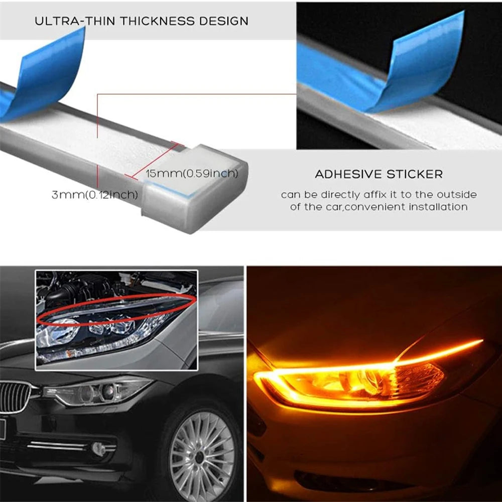 Daytime Running Lights Yellow Turn Signal Lamps