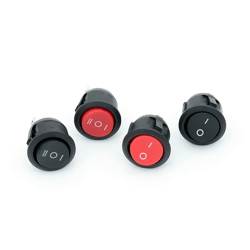 Switch 3 Pin 2 Rocker 220V 220 Transfer Power 230V Dc 5V 12V 24V Small 10A Rocket Black Red Swich Swicht Swith Svitch Way Gear