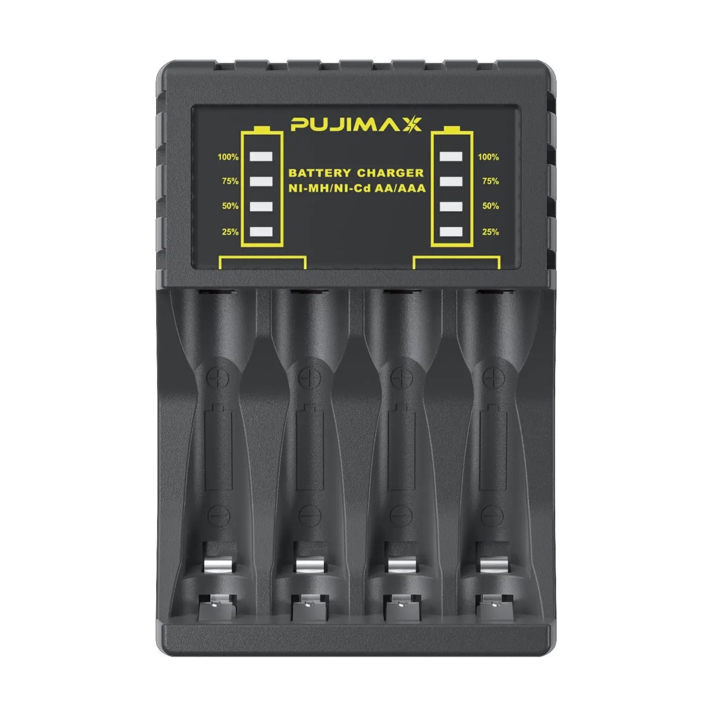 Battery Charger for AAA/AA Rechargeable 4 Slot Batter Charger With LED Indicator Charger Cable for AA/AAA Ni-MH/Ni-Cd Batteries