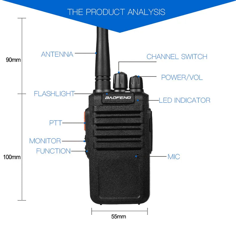 WalkTalkie Ham Two Way Radio