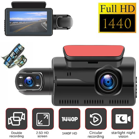 2 Lens Car Video Recorder Dash Cam Wi Fi and Digital Video Recorder