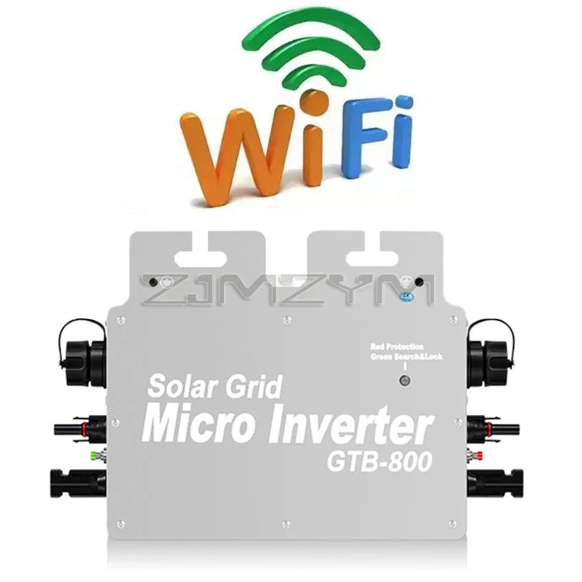 800W PV Solar Micro Inverter DC to AC Output 110V 220V Micro Solar Grid Tie Inverter IP65 With WIFI