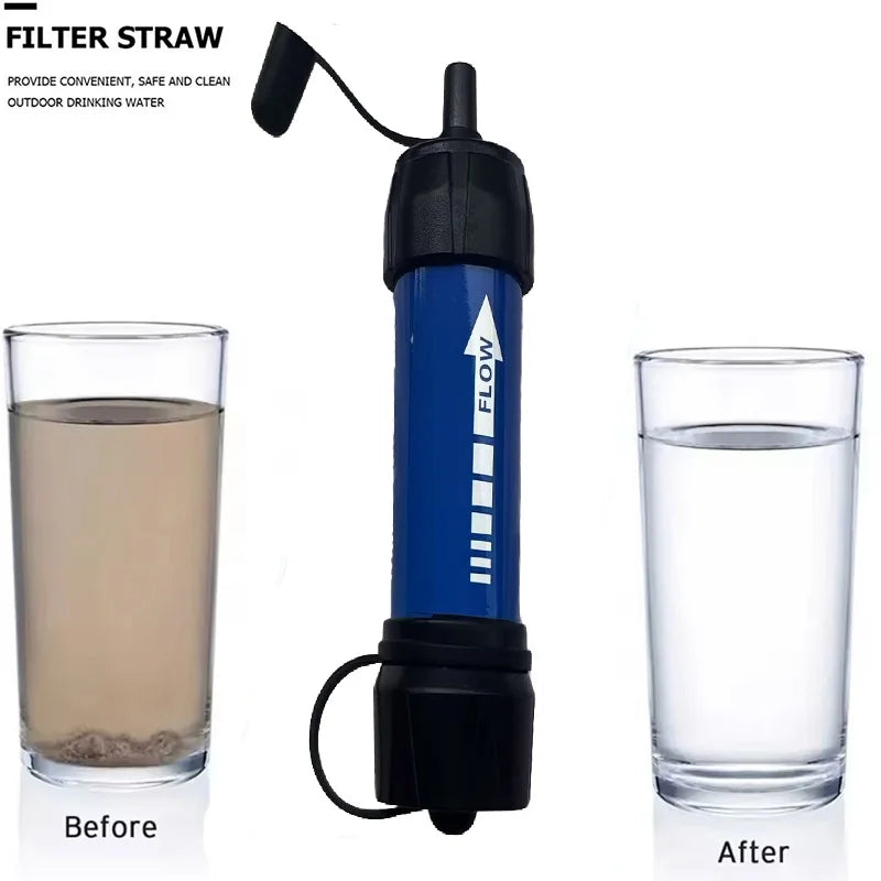 Emergency Portable Water Purifier for Hiking - Survival , Fast Purification, Safe for Natural Water, On-The-Go Essential Gear