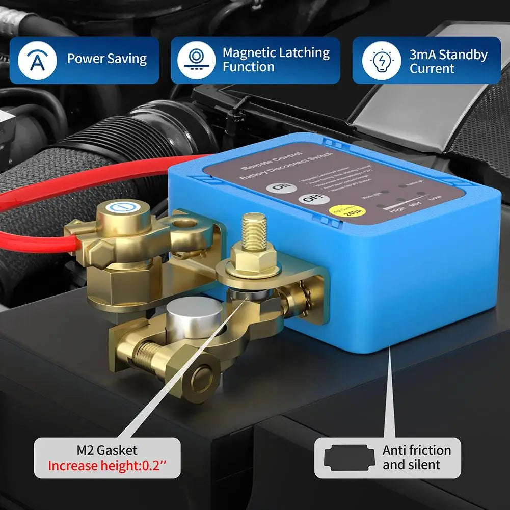 Remote Battery Disconnect Switch Kill Switch Remote Control Switch For Auto and motor home.