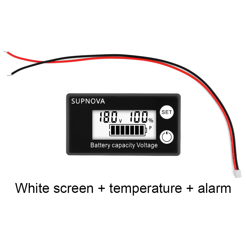 100V Battery Capacity Indicator  Meter Lead-acid Lithium Batters