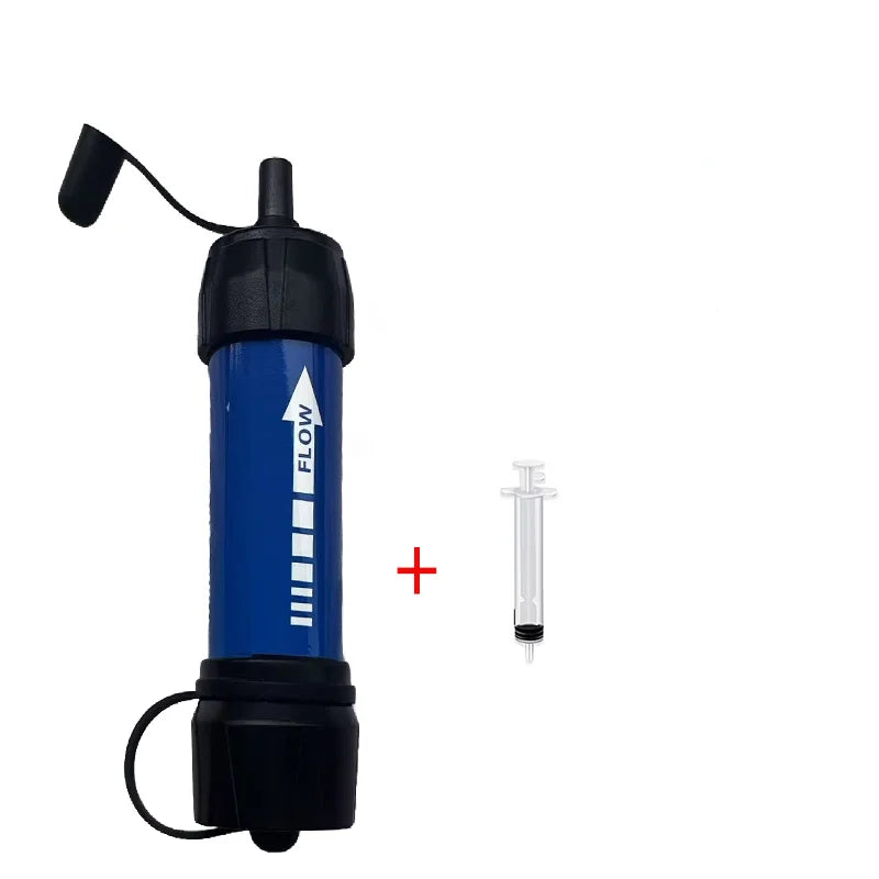 Emergency Portable Water Purifier for Hiking - Survival , Fast Purification, Safe for Natural Water, On-The-Go Essential Gear