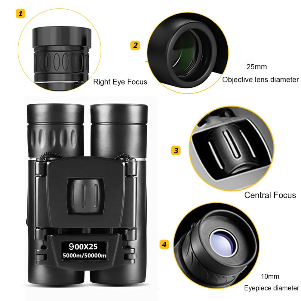 HD Powerful Folding Mini Binoculars.