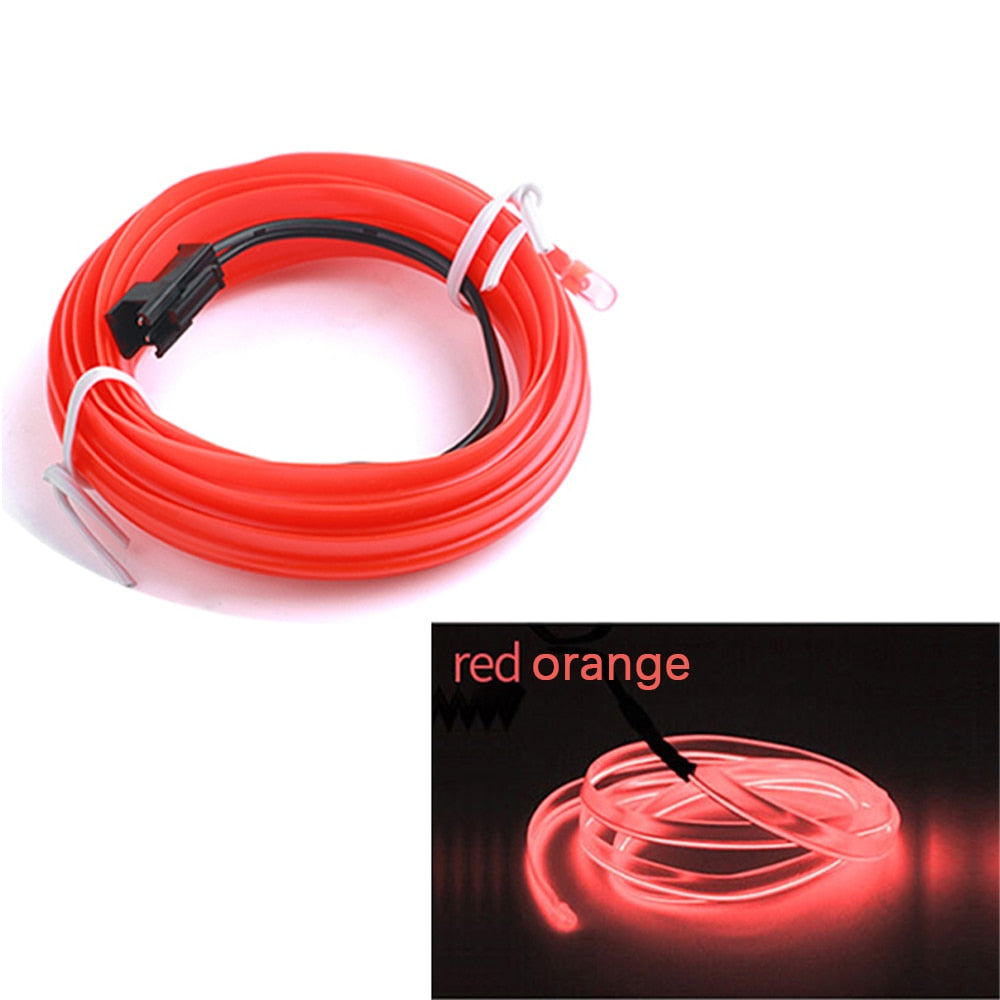 LED Ambient Light For Car LED Panel Dashboard Neon Strip EL Light Line Tube