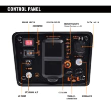 GENMAX Portable Inverter Generator 2200W ultra-quiet gas engine.