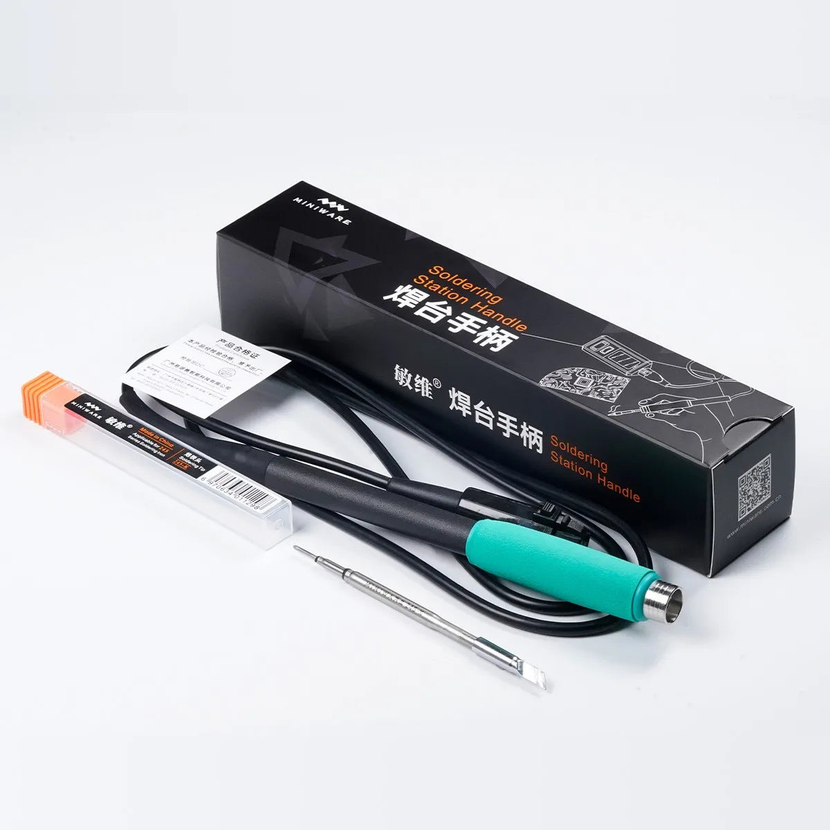 OFFICIAL MINIWARE TS1M Mini Soldering Station Portable Digital Display 210/245 Handle Tip Power Welding Repair Kits DIY Tool