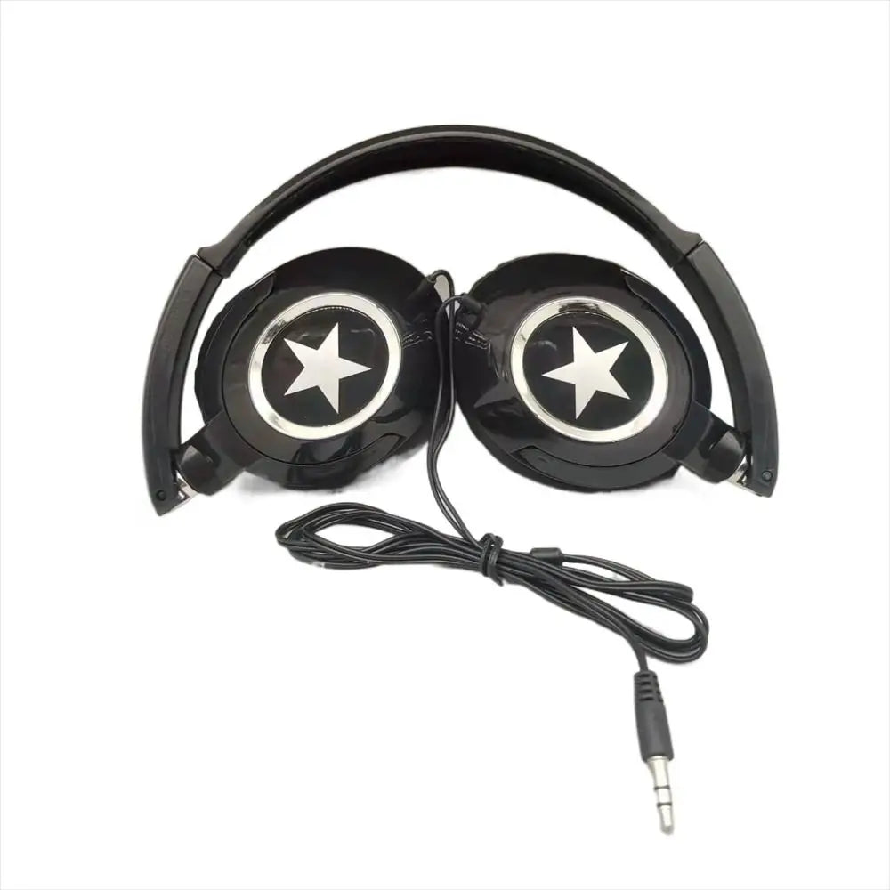Over-Ear Wired Headphones HiFi Bass Stereo Adjustable Headset with 3.5mm Connector for PC Mobile Active Noise-Cancellation