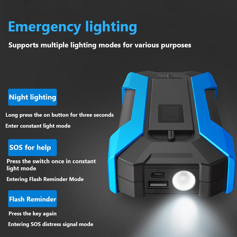 12V Car Jump Starter Portable Power Bank