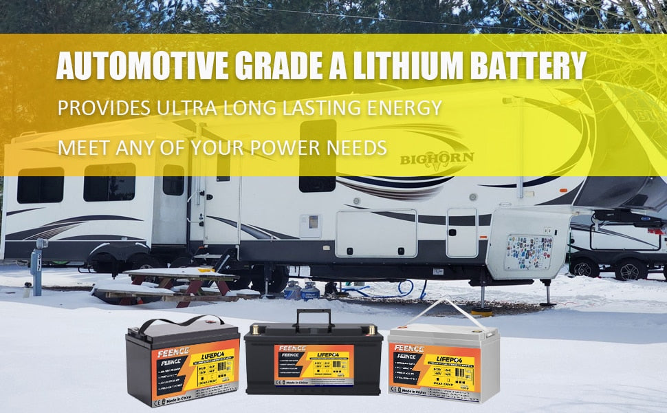 New 100Amp Hour Lithium Iron Phosphate Battery.