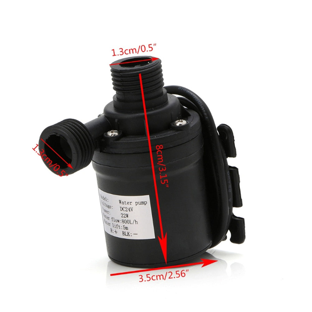 Water Pump Mini Brushless Motor Submersible. For Cooling System Fountains Heater