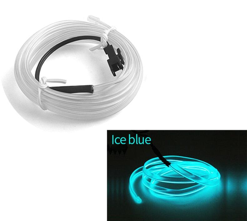 LED Ambient Light For Car LED Panel Dashboard Neon Strip EL Light Line Tube