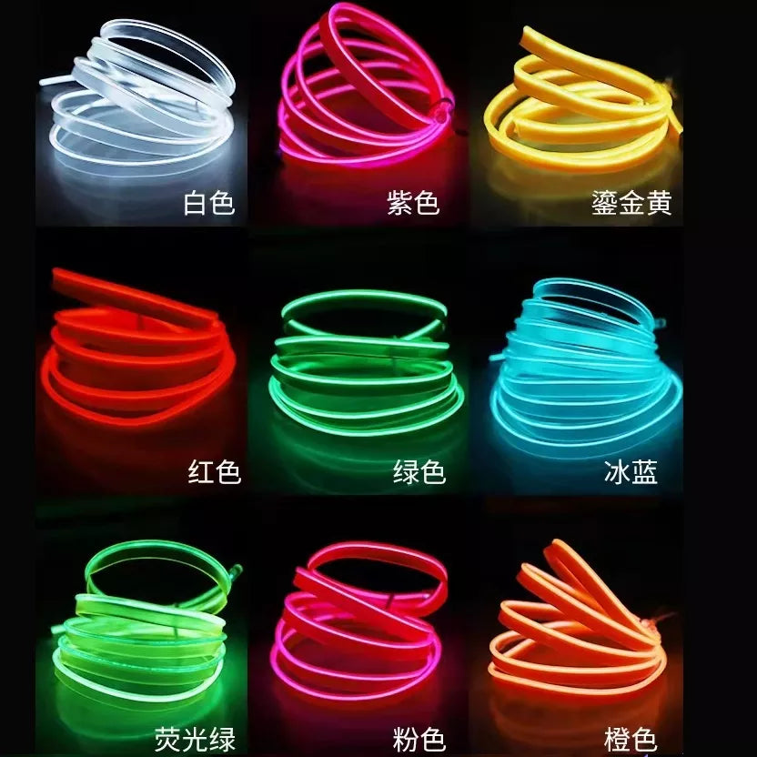 EL Wire Neon LED Car Interior Lighting Strips