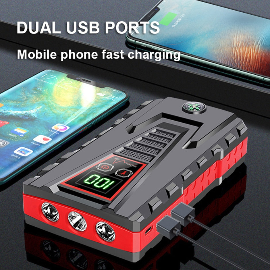 Car Jump Starter Power Bank 12V Portable Car Battery Booster