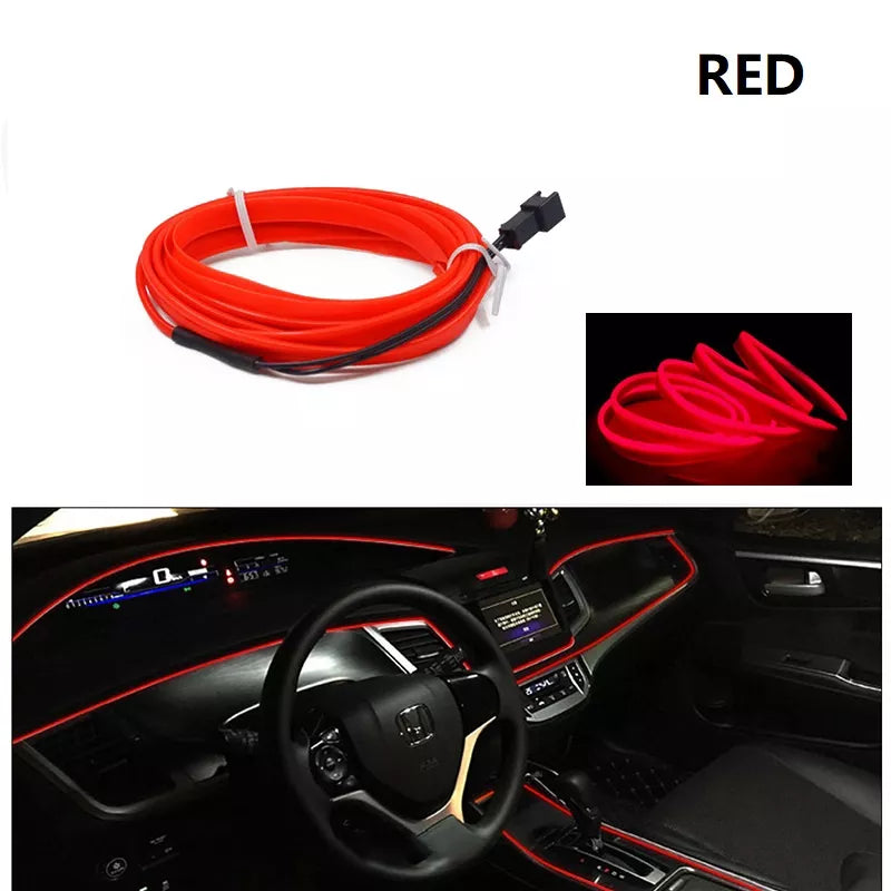 EL Wire Neon LED Car Interior Lighting Strips