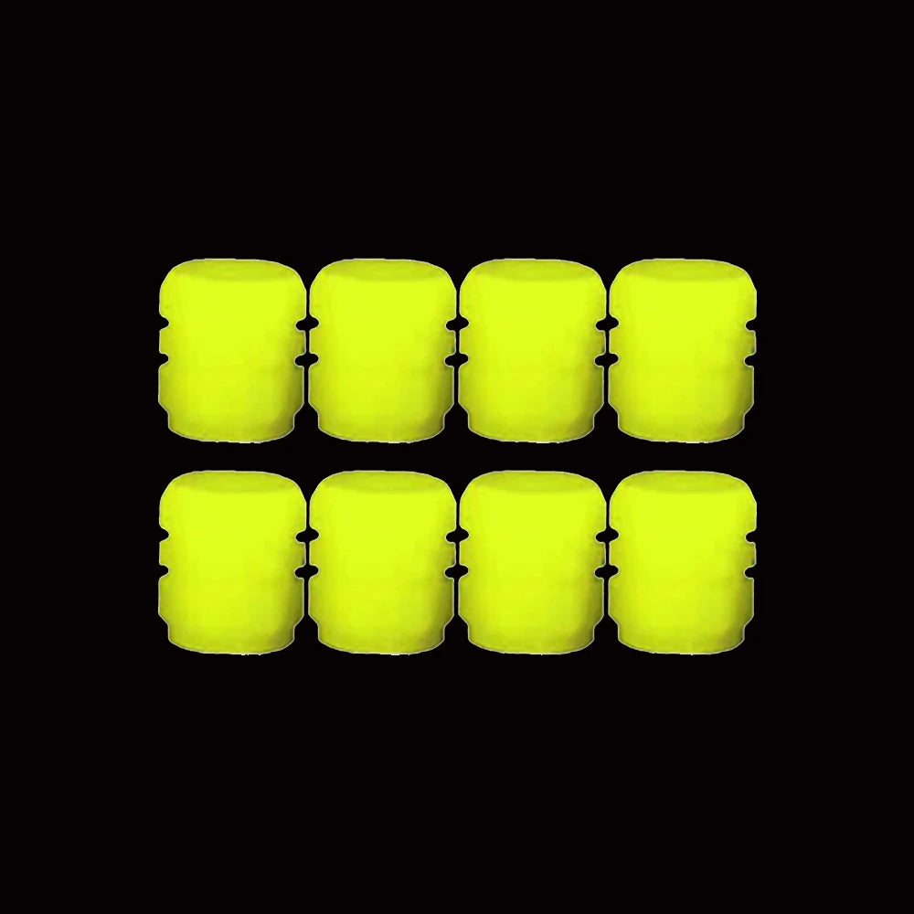 Universal Luminous Tire Valve Cap Car Wheel Hub Glowing Dust-proof Decorative Tyre Rim Stem Covers Applicable Motorcycle E-Bike