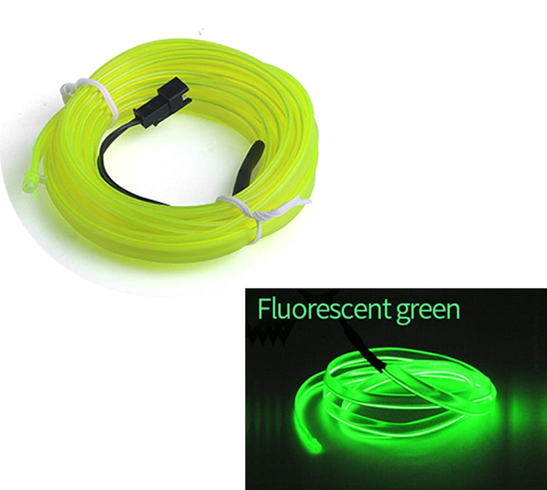 LED Ambient Light For Car LED Panel Dashboard Neon Strip EL Light Line Tube