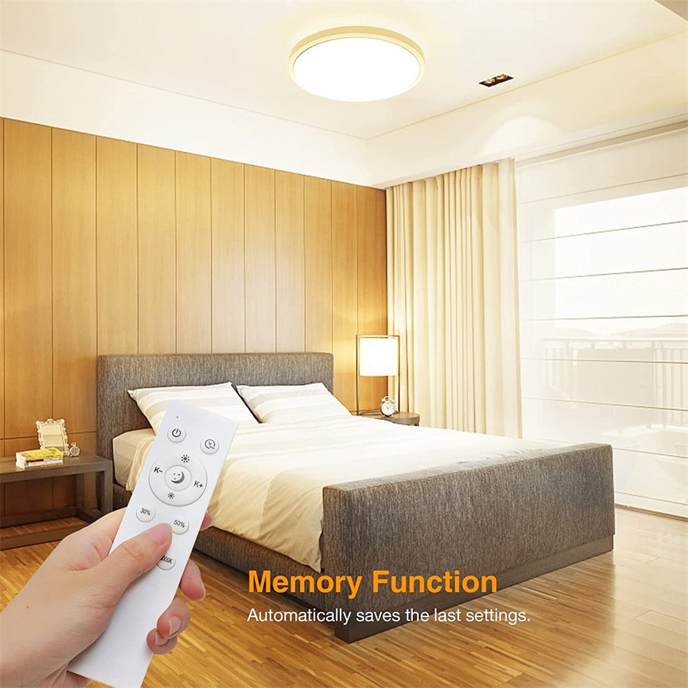 28W LED Ceiling Lamp Dimmable Remote Control