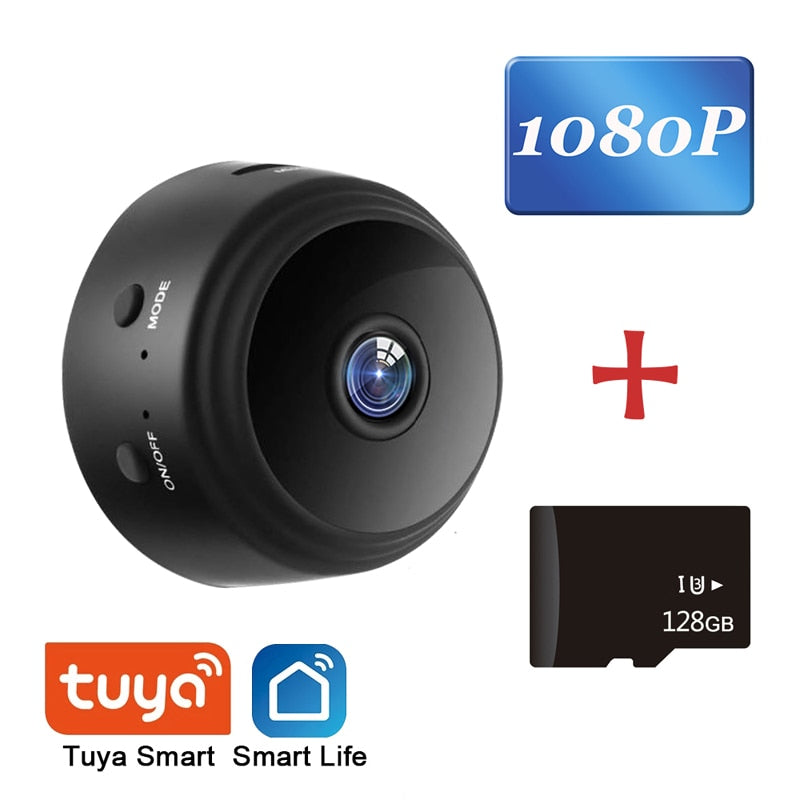 Tuya A9 Mini Outdoor Wi fi Baby Monitoring Wireless Surveillance Home IP Camera 1080p HD No Night Vision Camcorder CCTV Camera