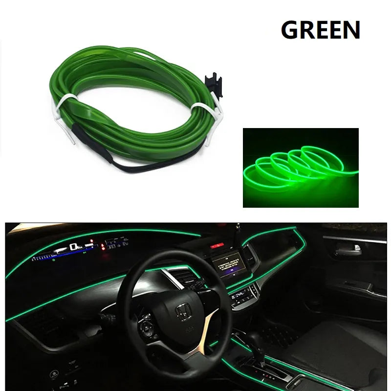 EL Wire Neon LED Car Interior Lighting Strips