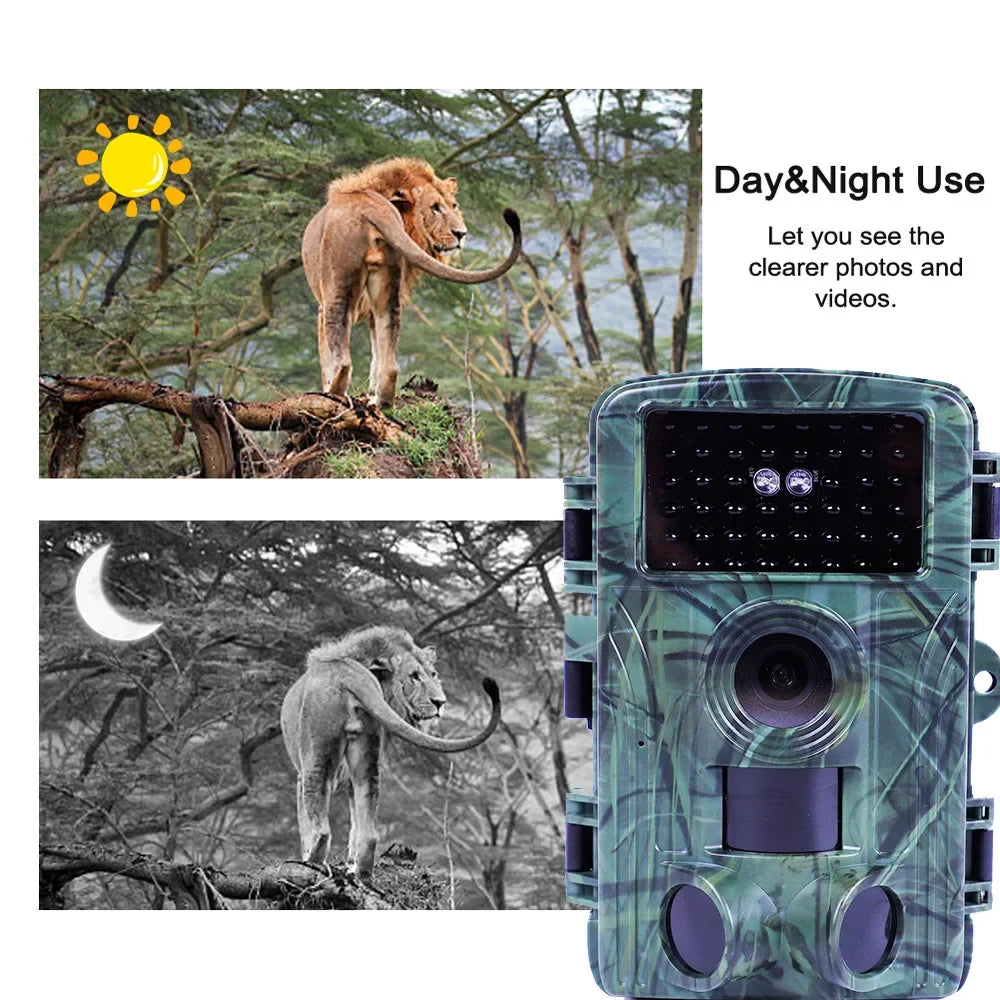 60MP WIFI Outdoor Hunting Trail Camera PR1600 4K Wildlife Cam Track Motion Activated Infrared Night Vision Waterproof Photo Trap