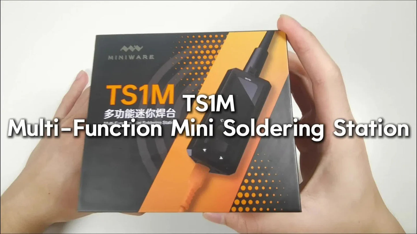 OFFICIAL MINIWARE TS1M Mini Soldering Station Portable Digital Display 210/245 Handle Tip Power Welding Repair Kits DIY Tool