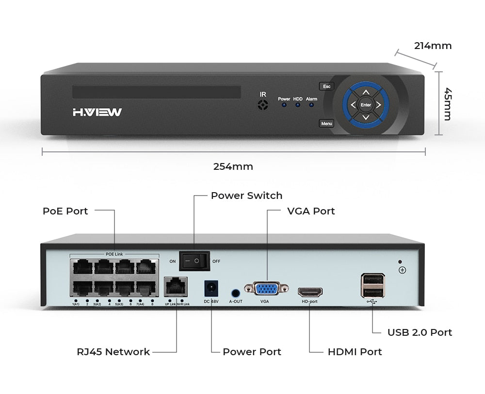 8Ch 4K 5MP 8MP Cctv Security PTZ Cameras System Home Video Surveillance Kit