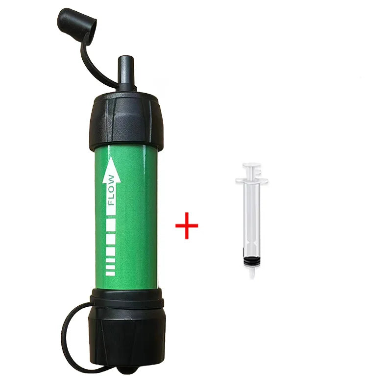 Emergency Portable Water Purifier for Hiking - Survival , Fast Purification, Safe for Natural Water, On-The-Go Essential Gear