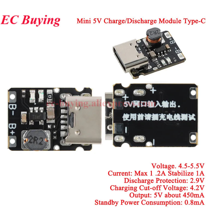 20Pcs/1pc MH-CD42 DC 5V 2A Mobile Power Diy Module 4.2V 3.7V Lithium Battery Charge/Discharge (Boost) Protection/Indicator Board