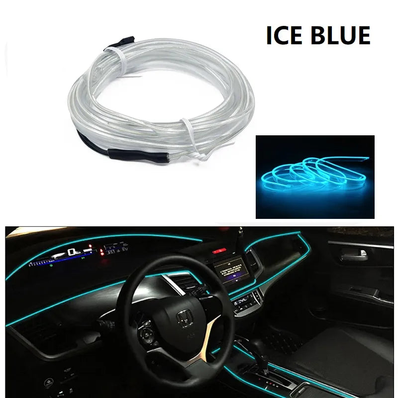 EL Wire Neon LED Car Interior Lighting Strips