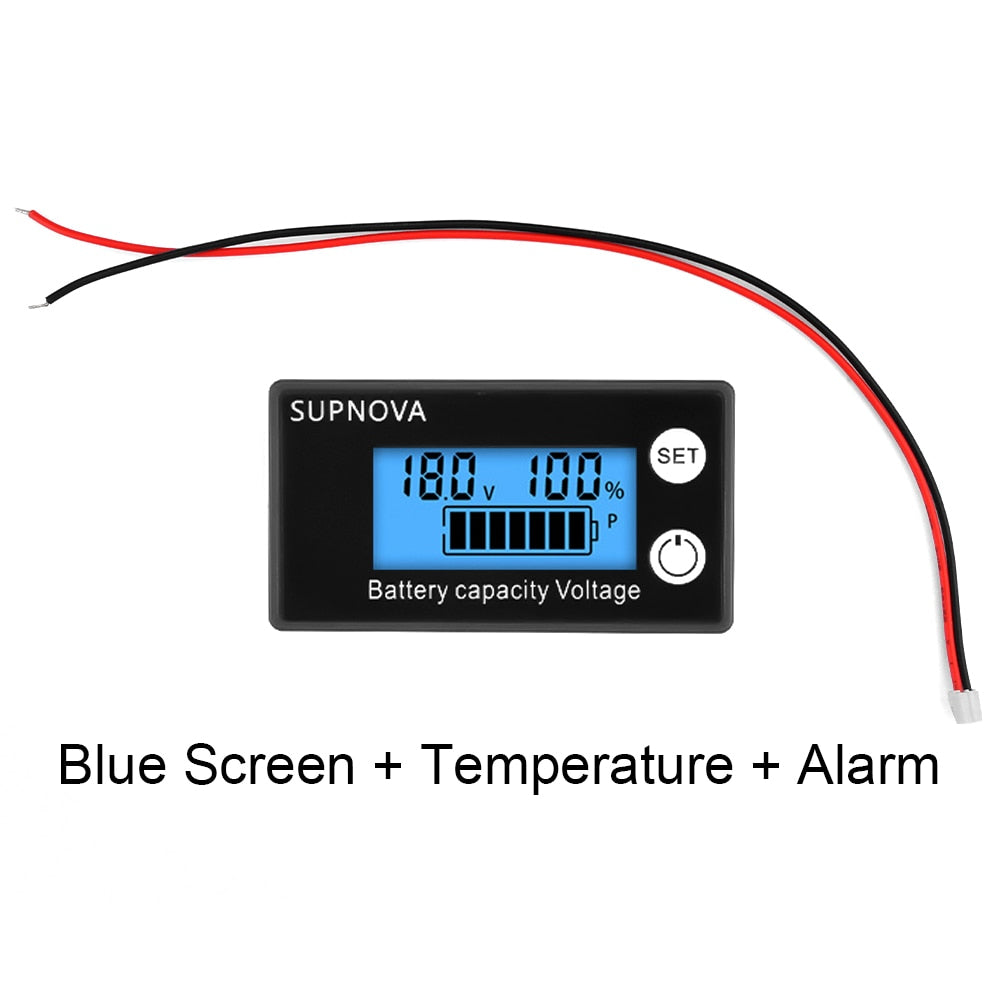 100V Battery Capacity Indicator  Meter Lead-acid Lithium Batters