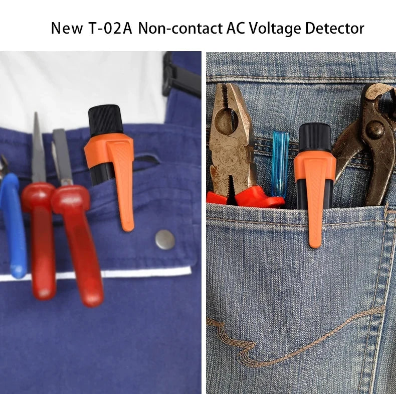 T-02A Non-Contact Voltage Detector Smart Breakpoint Finder Voltage Tester Pen 12-1000V Electrical Tools Voltage Indicator