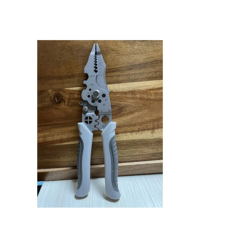 8.5 Inch Multi Functional Industrial Wire Stripper Cutter Crimper Heavy Duty Stainless Steel Electrical Pliers Ergonomic Grip